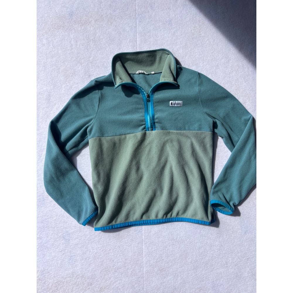 Cotopaxi Teca Fleece Pullover Quarter Zip Blue Green Mens Medium